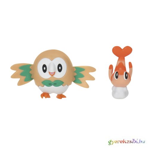 Pokémon Battle Figure 2 db-os szett – Rowlet és Tatsugiri (Curly Form)