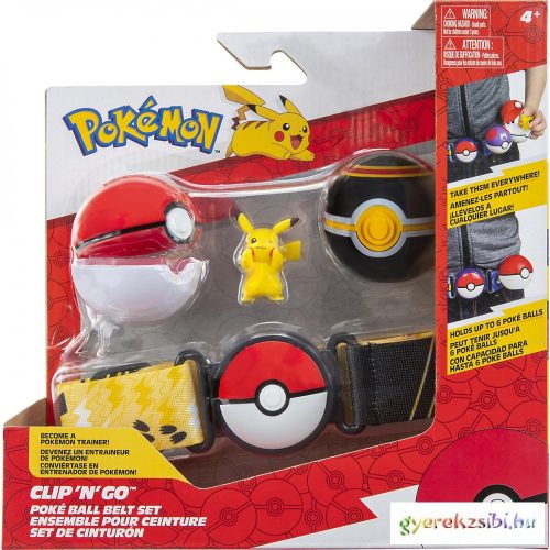 Pokemon Clip "N" Go Poke Ball övkészlet Pikachu
