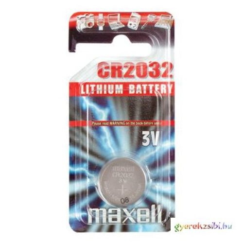 Maxell: Alkáli lítium gombelem CR2032 1db bliszteres csomagolásban