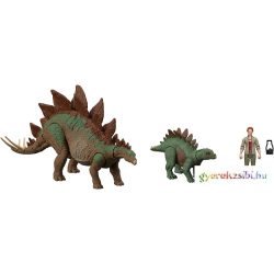   Jurassic World - Dr Sarah Harding Stegosaurus és kicsinye szett