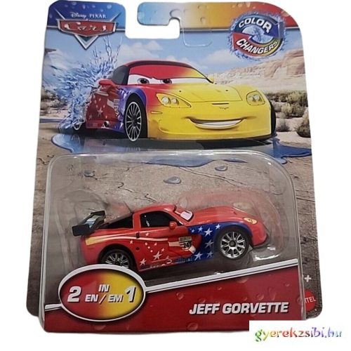 Verdák 3: Jeff Gorvette színváltós kisautó - Mattel