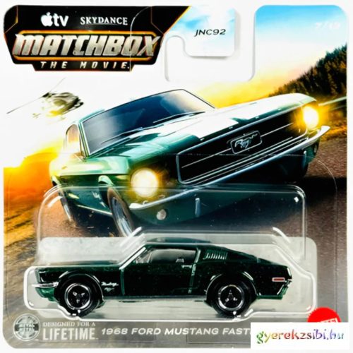Matchbox A Film: 1968 Ford Mustang Fastback kisautó 1/64 - Mattel