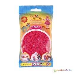 Hama: Pink áttetsző vasalható gyöngy 1000db-os Midi