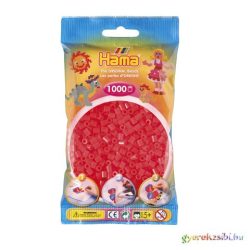 Hama: Neon piros vasalható gyöngy 1000db-os Midi