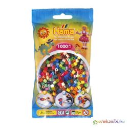 Hama: Pasztell mix vegyes vasalható gyöngy 1000db-os Midi
