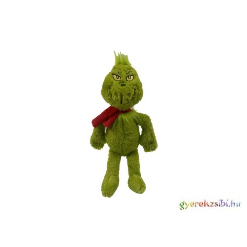 Grincs plüss, 30cm. es, sállal
