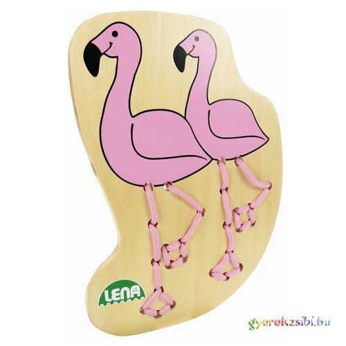 LENA: Flamingó fa fűzős játék