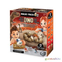   MEGA DINO FELFEDEZŐ KÉSZLET 12 DB MEGLEPETÉS TOJÁSSAL BUKI