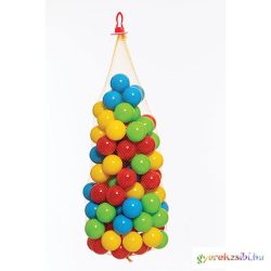 Színes labda hálóban 100db - D-Toys