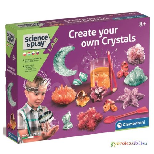 Science&Play: Kristálykészítő játék készlet - Clementoni