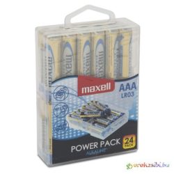   Maxell: Alkáli vékony ceruzaelem 1.5V AAA LR03 24db-os Mega Pack
