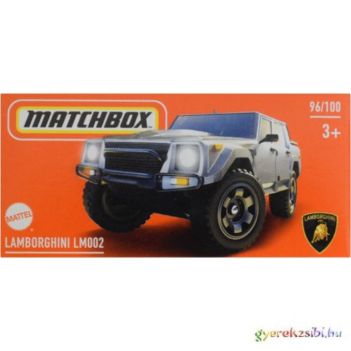 Matchbox: Lamborghini LM002 ezüstszürke kisautó papírdobozban 1/64 - Mattel