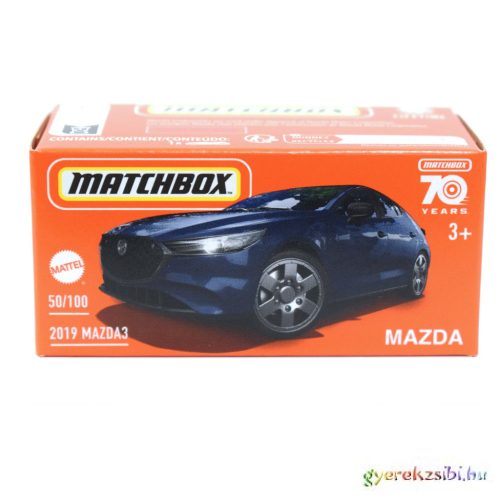 Matchbox: 2019 Mazda 3 kisautó papírdobozban 1/64 - Mattel