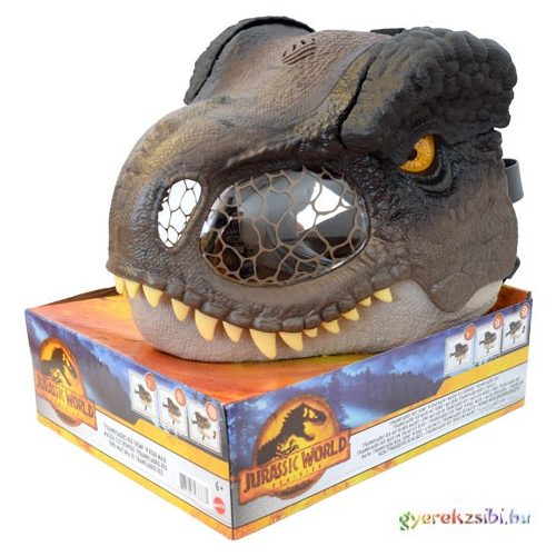 Jurassic Word T-Rex maszk hanggal és nyitható állkapoccsal - Mattel