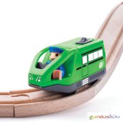 Modern zöld elektromos mozdony - Woodyland