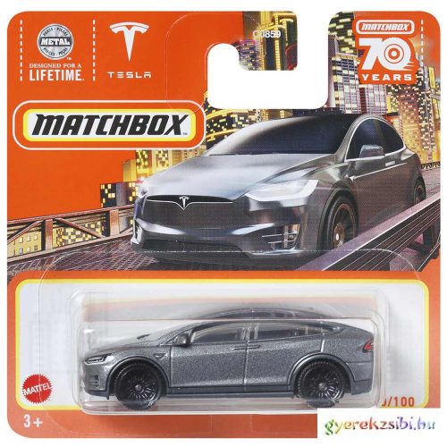 Matchbox: Tesla Model X kisautó modell 1/64 - Mattel