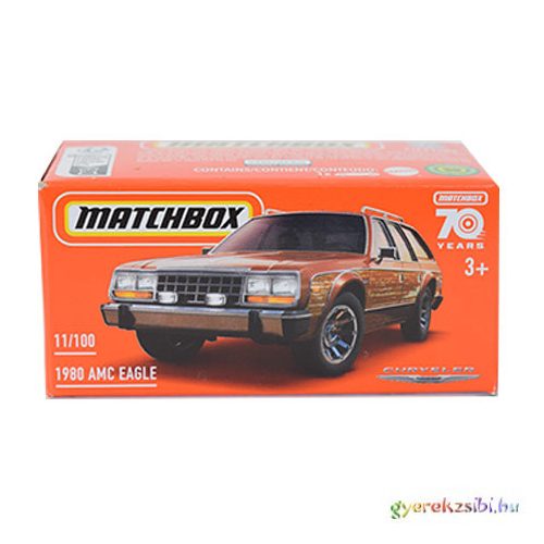 Matchbox: Papírdobozos 1980 AMC Eagle kisautó 1/64 - Mattel
