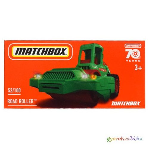 Matchbox: Papírdobozos Road Roller kisautó 1/64 - Mattel