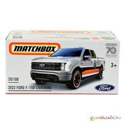  Matchbox: Papírdobozos 2022 Ford F-150 Lightning kisautó 1/64 - Mattel