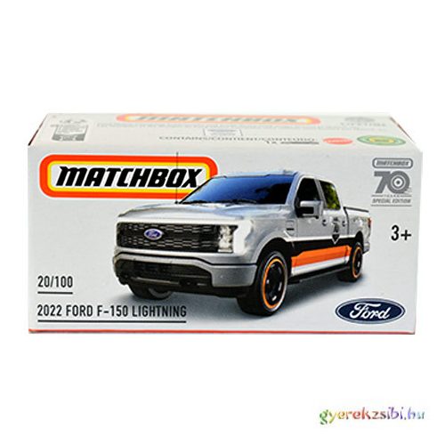 Matchbox: Papírdobozos 2022 Ford F-150 Lightning kisautó 1/64 - Mattel