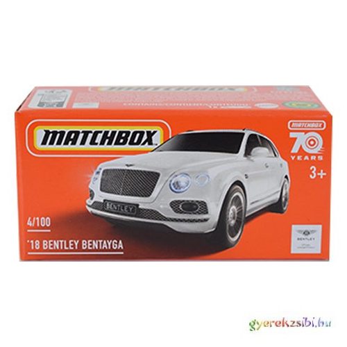 Matchbox: Papírdobozos 2018 Bentley Bentayga kisautó 1/64 - Mattel