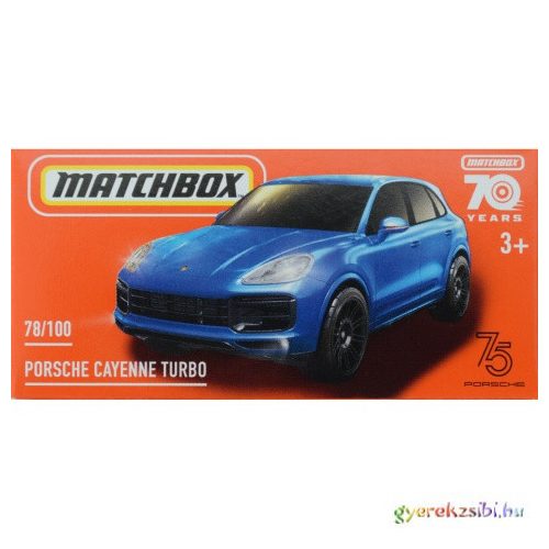 Matchbox: Porsche Cayenne Turbo kisautó papírdobozban 1/64 - Mattel