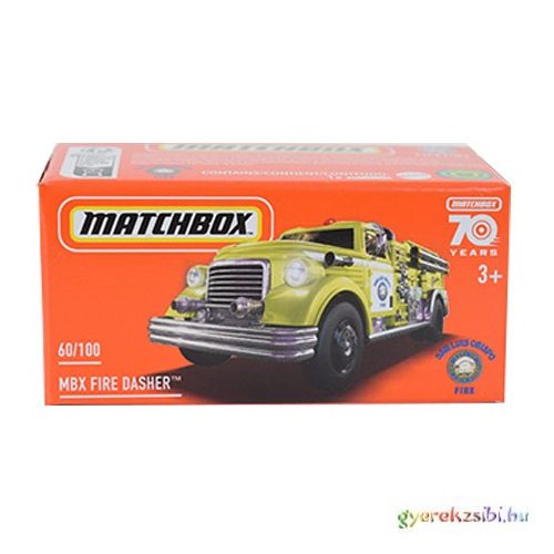 Matchbox: Papírdobozos MBX Fire Dasher kisautó 1/64 - Mattel