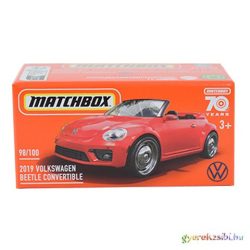   Matchbox: Papírdobozos 2019 Volkswagen Beetle Convertible kisautó 1/64 - Mattel