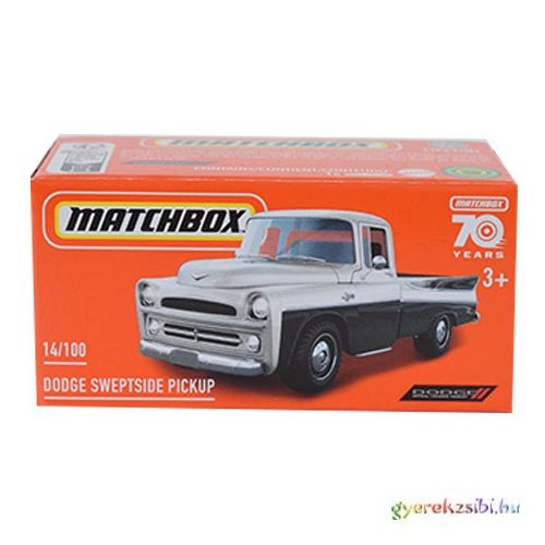 Matchbox: Papírdobozos Dodge Sweptside Pickup kisautó 1/64 - Mattel
