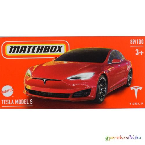 Matchbox: Papírdobozos Tesla Model S kisautó 1/64 - Mattel