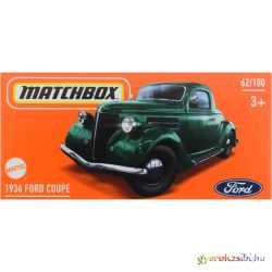   Matchbox: 1936 Ford Coupe zöld kisautó papírdobozban 1/64 - Mattel