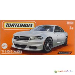   Matchbox: 2018 Dodge Charger fehér kisautó papírdobozban 1/64 - Mattel