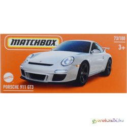   Matchbox: Porsche 911 GT3 fehér kisautó papírdobozban 1/64 - Mattel