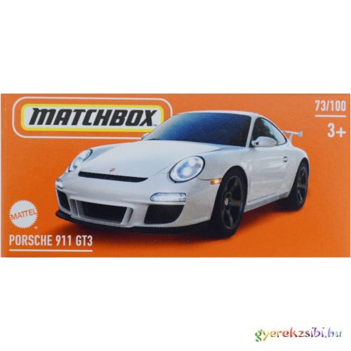 Matchbox: Porsche 911 GT3 fehér kisautó papírdobozban 1/64 - Mattel