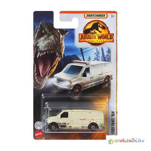 Matchbox: Jurassic World II Ford Panel Van kisautó 1/64