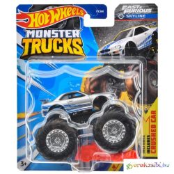   Hot Wheels Monster Trucks: F&F Nissan Skyline monster kisautó 1/64 - Mattel