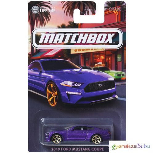 Matchbox: Ikonikus 2019 Ford Mustang Coupe kisautó 1/64 – Mattel