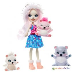   Enchantimals: Pristina Polar Bear & Glacier játékszett kisállatokkal