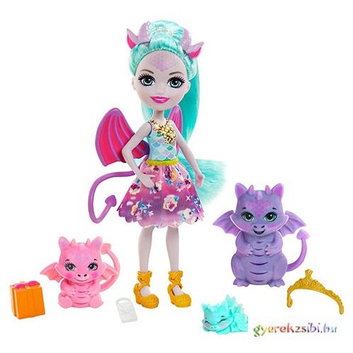 Enchantimals: Deana baba sárkány családdal - Mattel