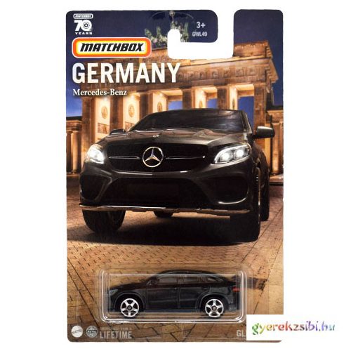 Matchbox - Németország kollekció: Mercedes-Benz GLE Coupe kisautó 1/64 - Mattel