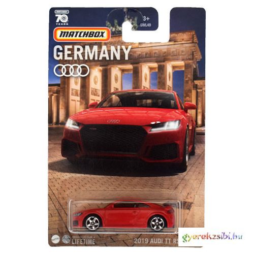 Matchbox - Németország kollekció: 2019 Audi TT RS Coupe kisautó 1/64 - Mattel