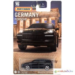   Matchbox - Németország kollekció: Porsche Cayenne Turbo fekete kisautó 1/64 - Mattel