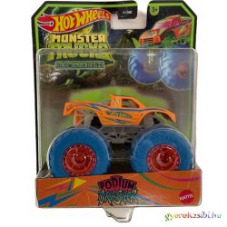   Hot Wheels Monster Trucks: Podium Crasher sötétben világító járgány - Mattel