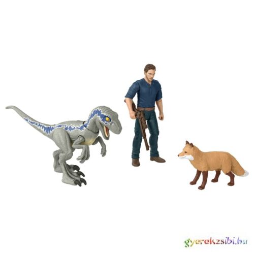 Jurassic World 3: Világuralom - Owen és Velociraptor Béta figuraszett