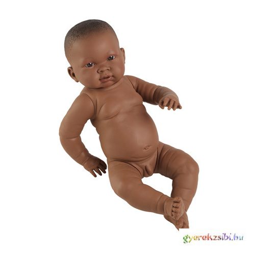 Fiú barnabőrű csecsemő baba 45cm