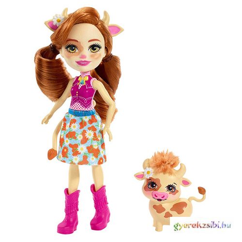 Enchantimals: Cailey Cow baba és Curdle játékfigura - Mattel