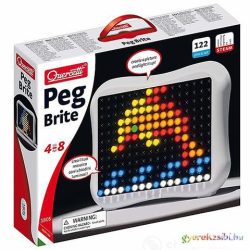   Quercetti: Peg Brite világító kristály pötyi szett 122db-os