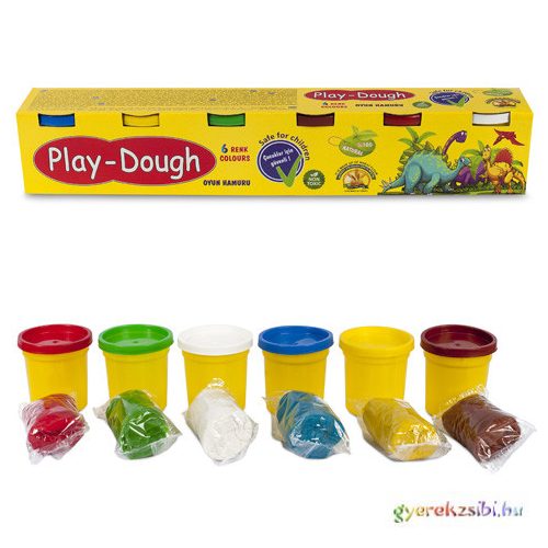 Play-Dough: 6db-os nagy gyurmaszett