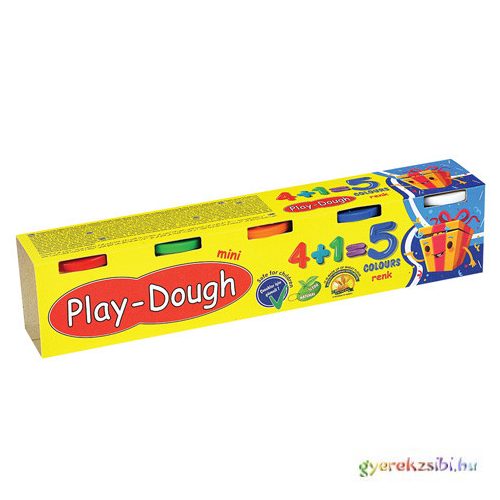 Play-Dough: 4+1db-os mini gyurmaszett