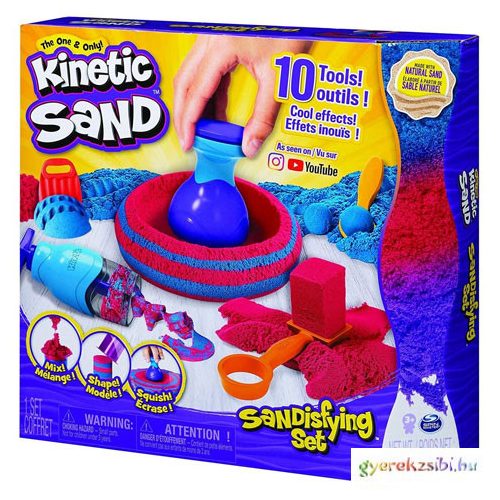 Kinetic Sand - Homokgyurma szett kiegészítőkkel 907g